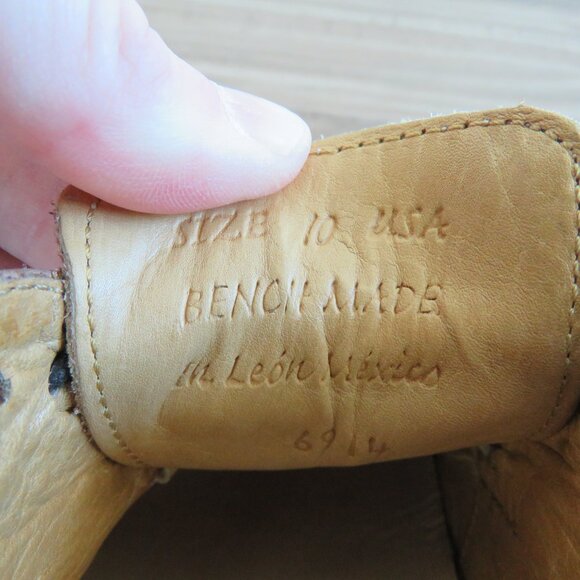 BED STU Bench Made Cobbler Series Wingtip Derby Brogue Shoes Brown Leather 10 - Picture 15 of 15